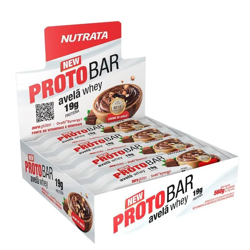 Barra De Proteína Protobar 70g Nutrata Caixa 8 Unidades