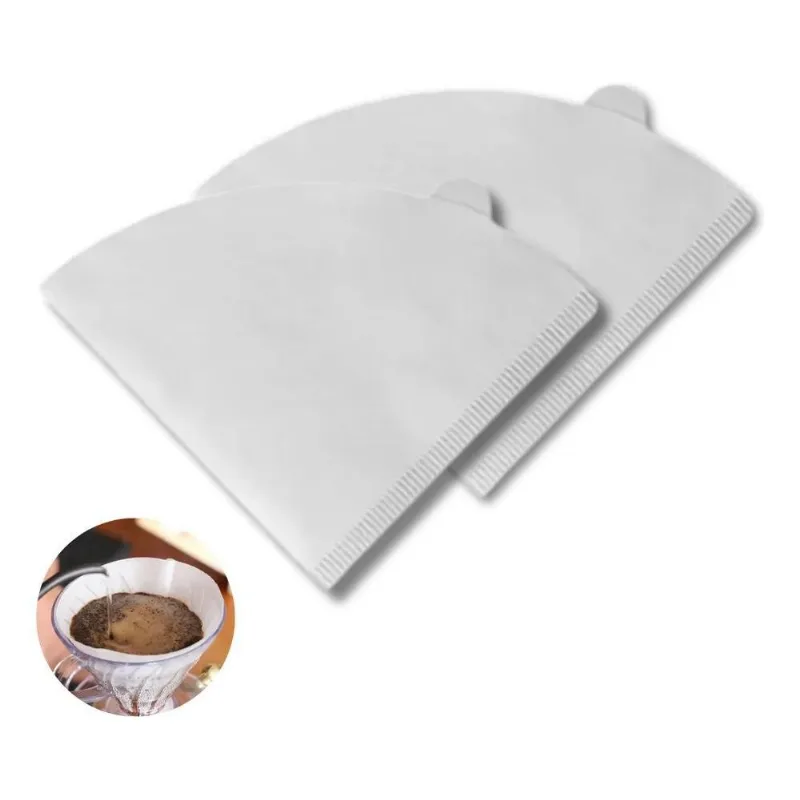 3x Filtro Papel Branco 02 Pra Coar Hario Café V60 Barista 10