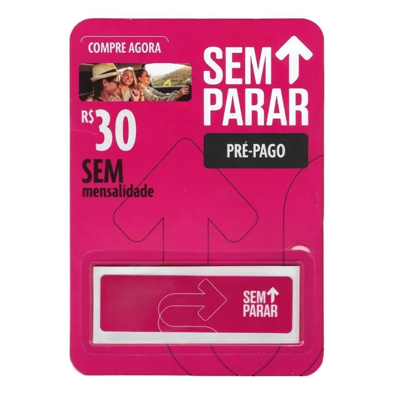 10x Sem Parar Pré-pago Ganhe 30 Reais Tag Sem Mensalidade