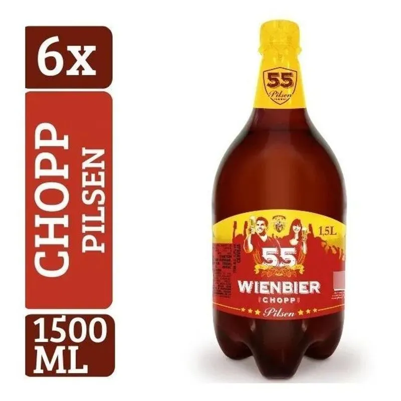 5x Chopp Wienbier 55 Pilsen 1,5l (6un)