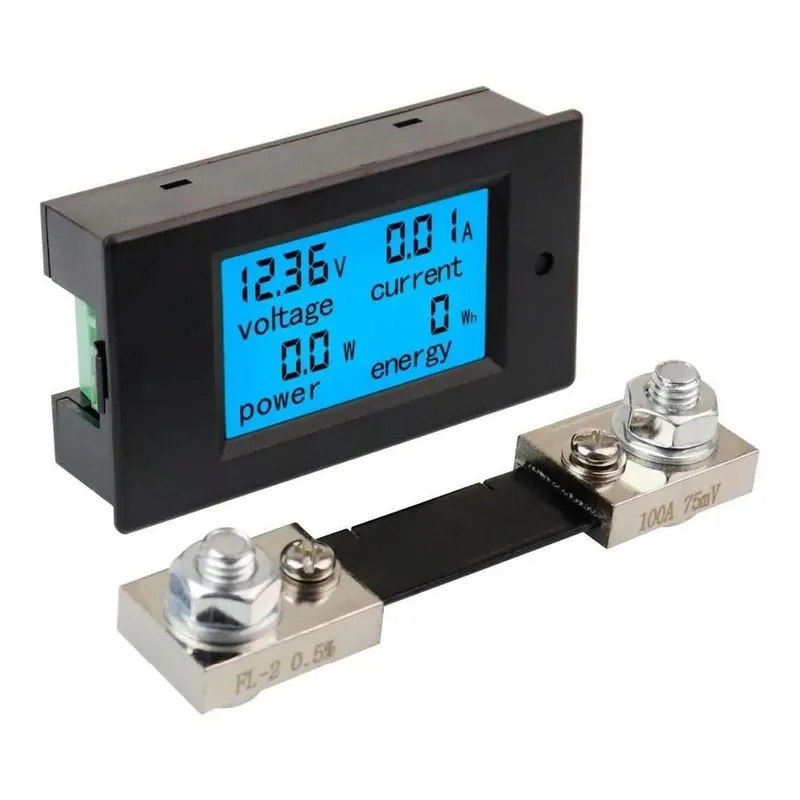 3x Wattimetro, Voltimetro, Amperimetro Dc 6,5100v 100a C/sh