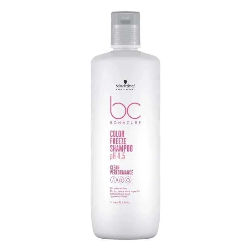 5x Shampoo Bonacure Clean Color Freeze Ph 4.5 Schwarzkopf 1l