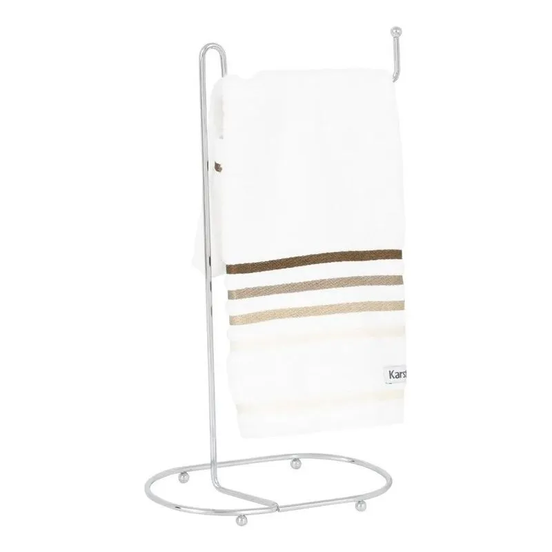 Suporte Porta Toalha Lavabo Pia Cromado Banheiro Arthi