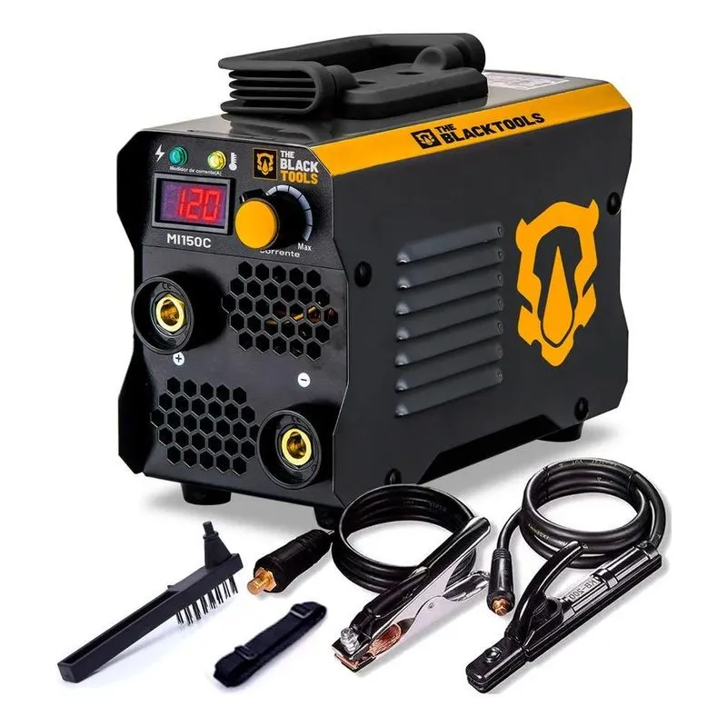 Máquina Inversora De Solda Mi150c Mma Eletrodo Tig The Black