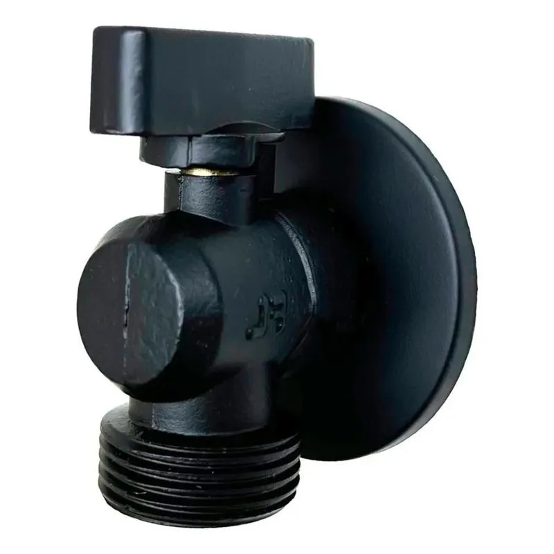 Registro Torneira Maquina Lavar Metal Tanque Filtro Preto Pr