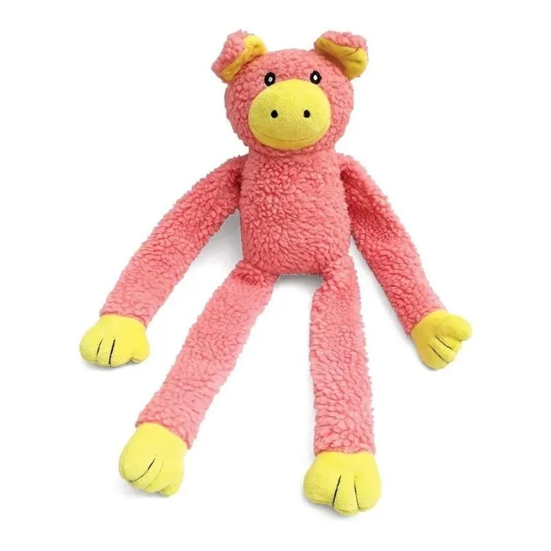2x Bichinho De Pelúcia Porco Brinquedo De Cachorro Pet Com S