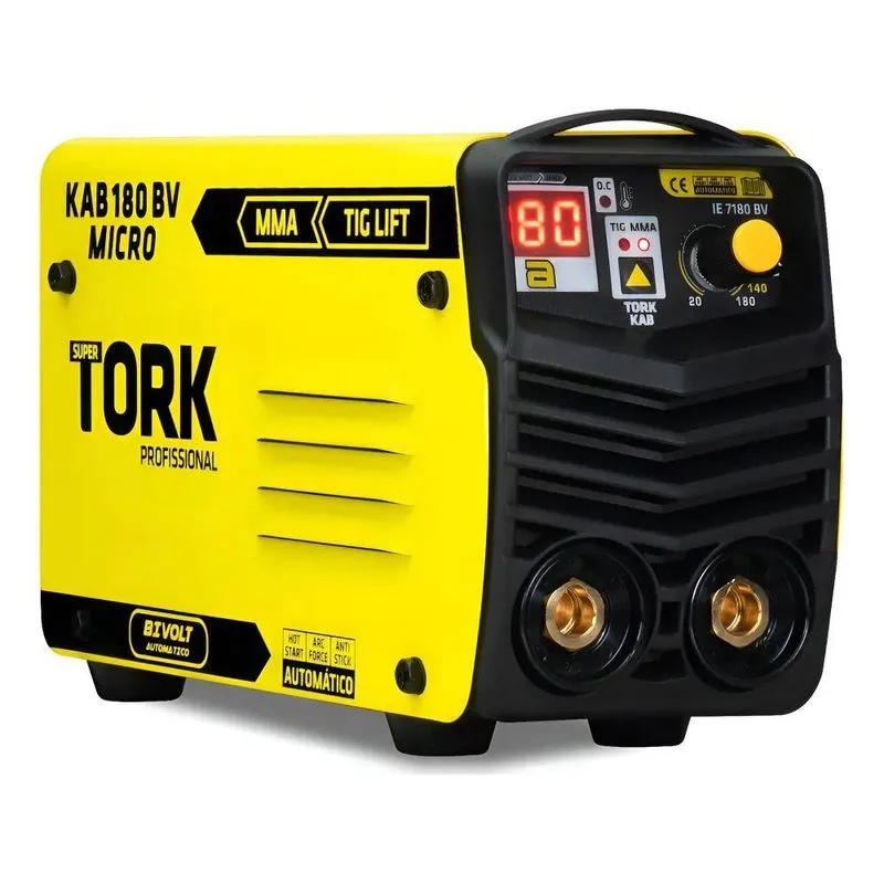Maquina De Solda Inversora Mma Tig Kab 180 Micro Tork Cor Am
