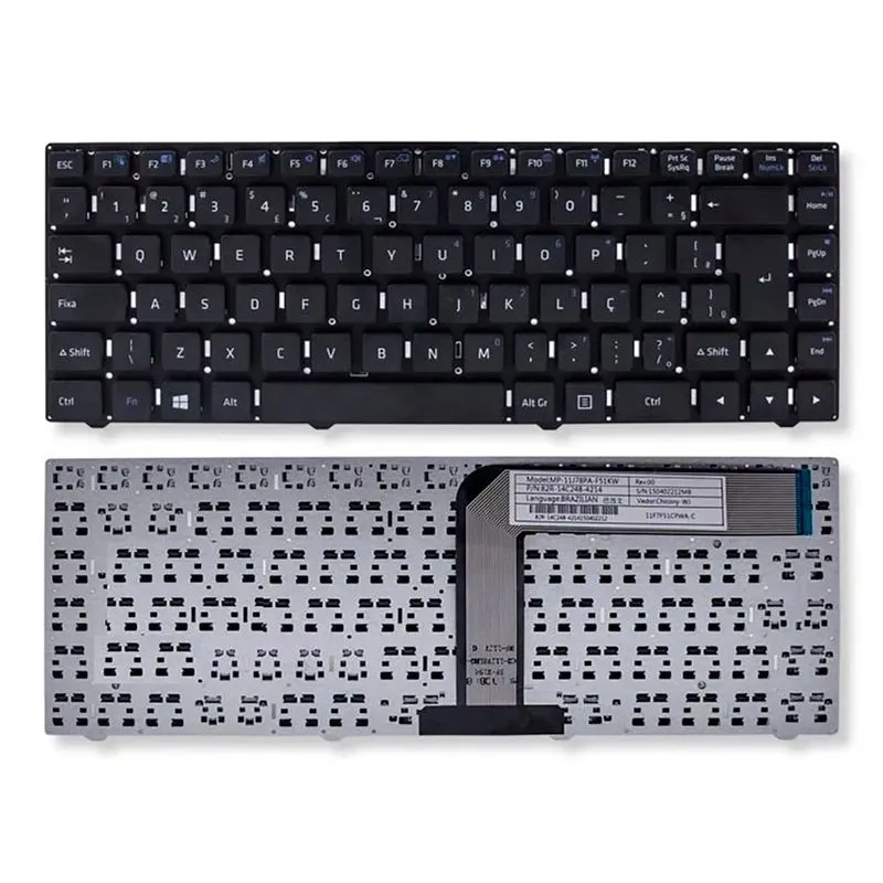 Teclado Para Notebook Positivo Master N30i N30l Slim Abnt2