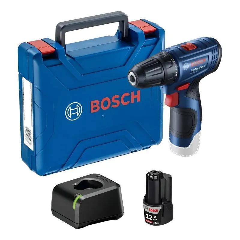 Parafusadeira Furadeira Gsr 120-li 3/8 Pol Com Bateria 2ah C