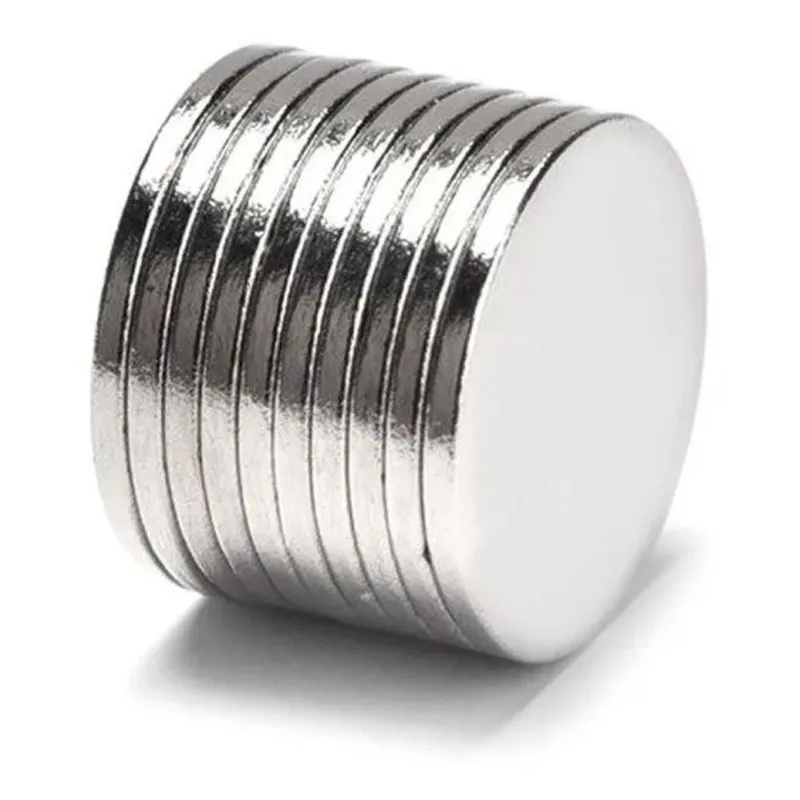 5x 10pcs. Imã De Neodímio 12x1 Redondo Pastilha 12mm X 1mm N