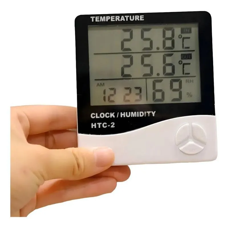 Termo Higrômetro Digital Com Sensor Externo Calibrado
