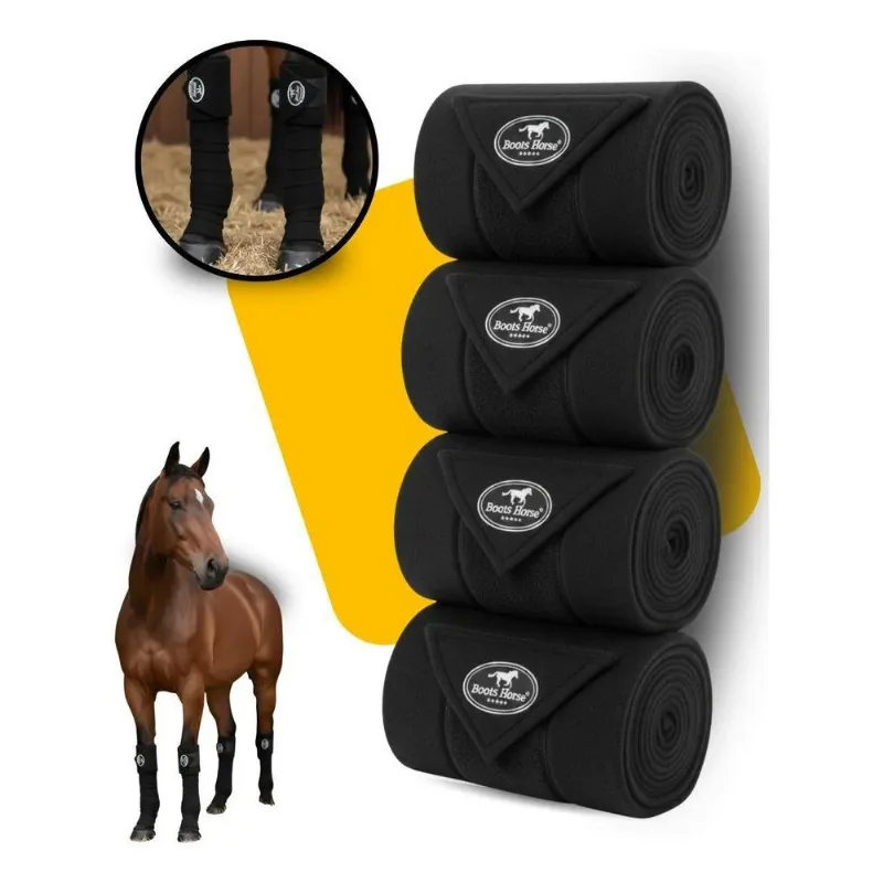 Liga De Descanso Trabalho De Cavalo Com Stretch Boots H Pret