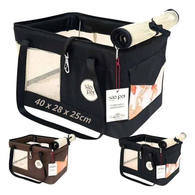 Bolsa De Transporte Aéreo Cabine Latam 40x28x25cm Cães Gatos