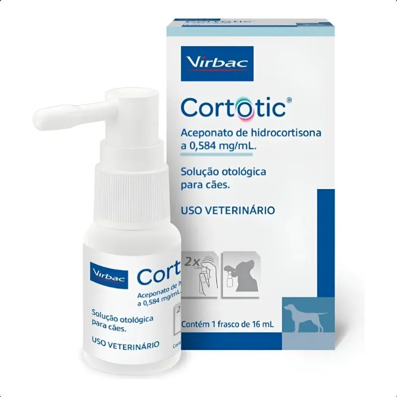 Cortotic Tratamento Otológico Spray Para Cães Virbac 16ml