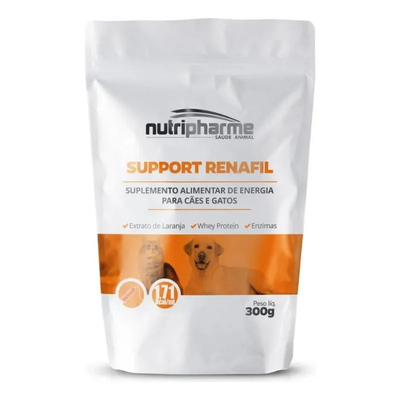 Support Renafil 300g Nutripharme Suplemento Cães E Gatos