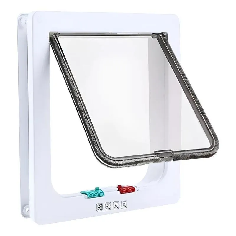 Porta Portinha Pet Gato Ou Cão Branca Tam G 23,5cm X 2 Branc