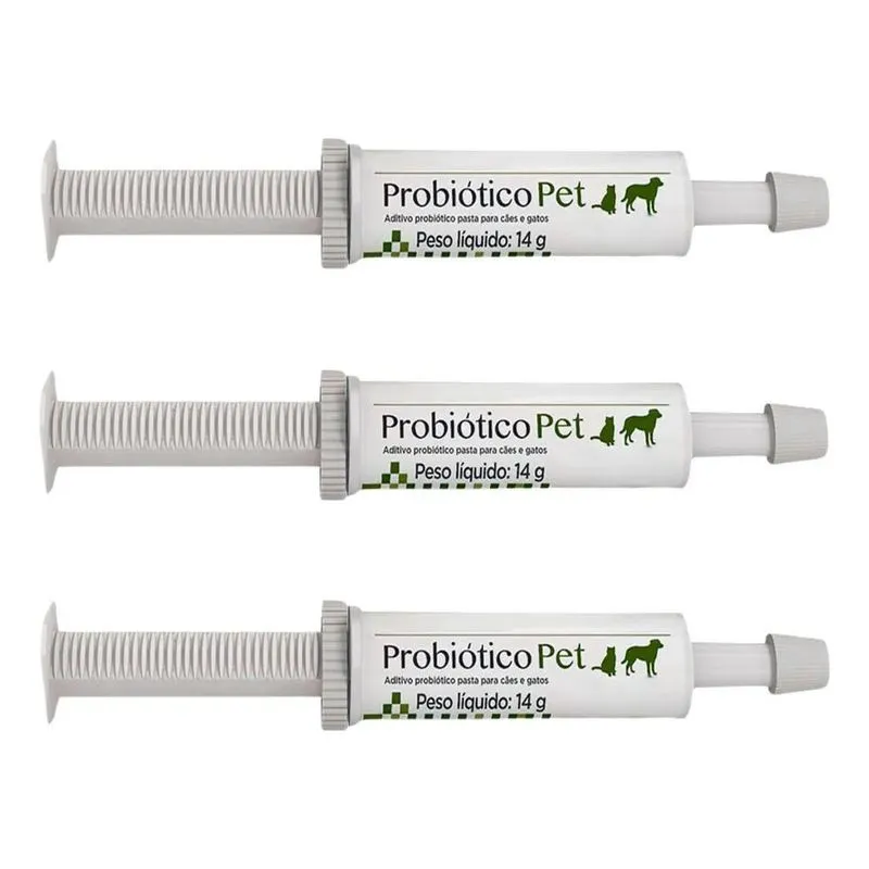 Kit Com 3 Probióticos Para Cães E Gatos 14g - Avert