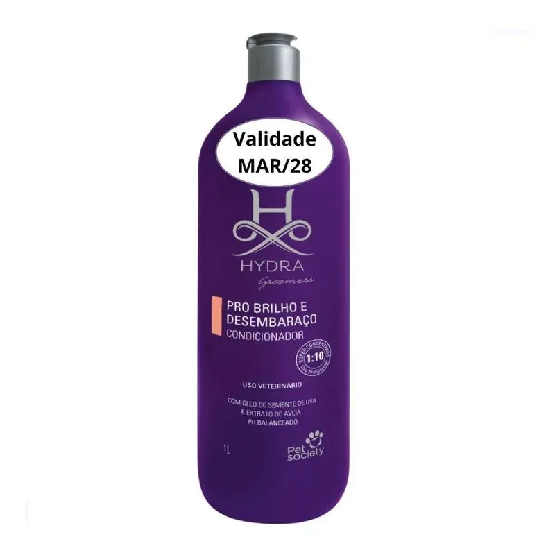 Condicionador Hydra Groomers Pro Brilho E Desembaraço 1 L