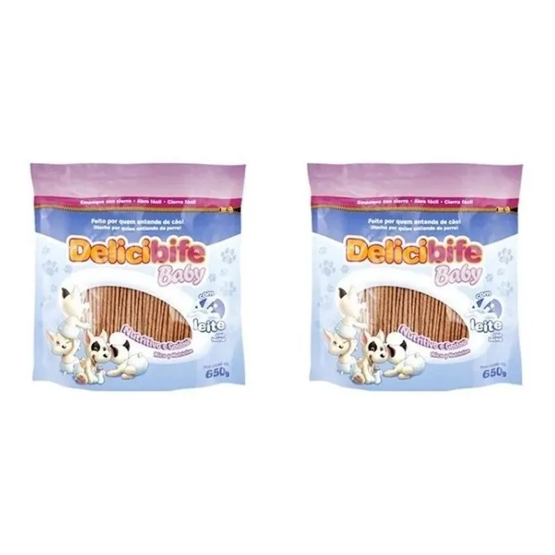 Delicibife Baby Com Leite - 650g - Kit 2un
