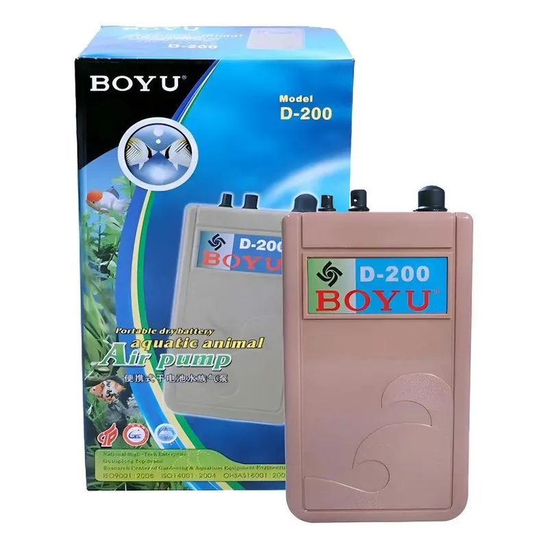Compressor De Ar Boyu A Pilha D-200 Isca Viva Aquário Pesca