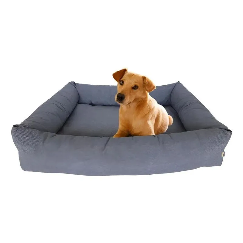 Cama Pet Querido 88x68cm Médio Por Verde Bege Liso