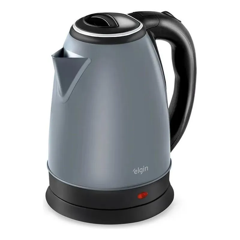 10x Chaleira Elétrica Inox Elgin Sem Fio 1,8 L Cinza Lunar
