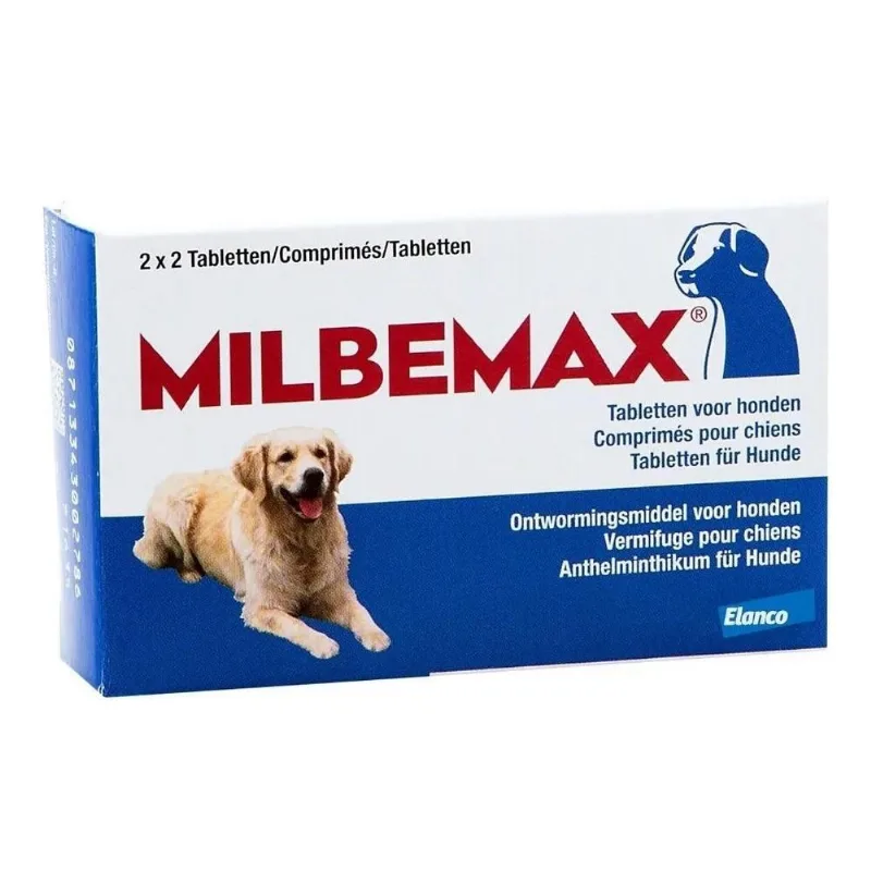 Vermifugo Milbemax Para Cães De 5 A 25kg Com 2 Comp