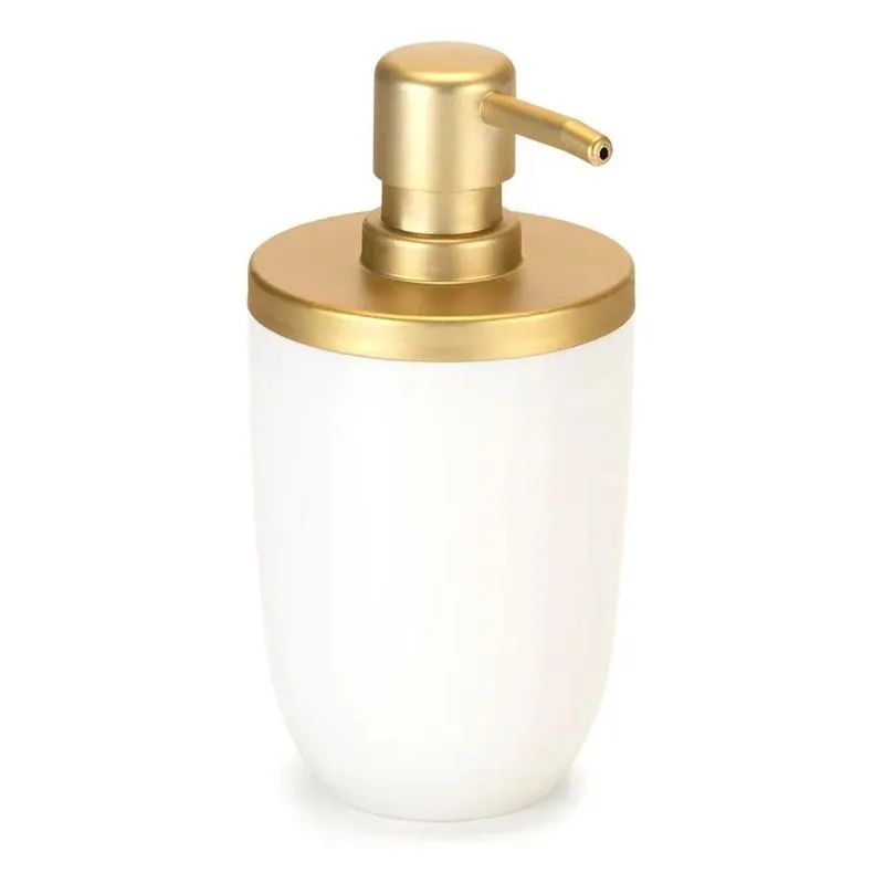 10x Porta Sabonete Liquido Luxo Para Lavabo Cor Branco Com