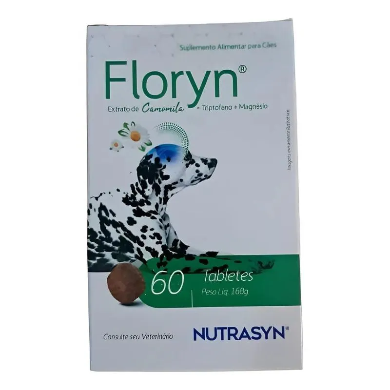 Suplemento Vitamínico Floryn Nutrasyn Para Cães 60 Tabletes