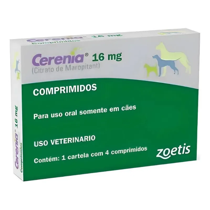 Cerenia 16 Mg Com 4 Comprimidos - Zoetis (anti-enjoo)
