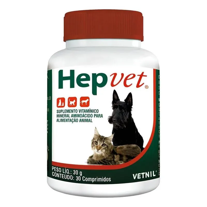 Suplemento Vetnil Hepvet Comprimido - 30gr