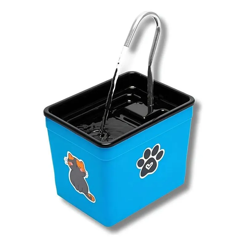 Bebedouro Automático Para Gatos Fonte Azul-celeste Bivolt