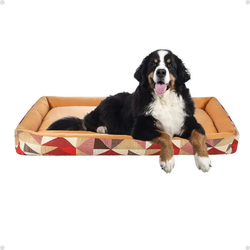 Cama Para Cachorro Grande Cama Pet Xg Gi Triângulo Vermelha