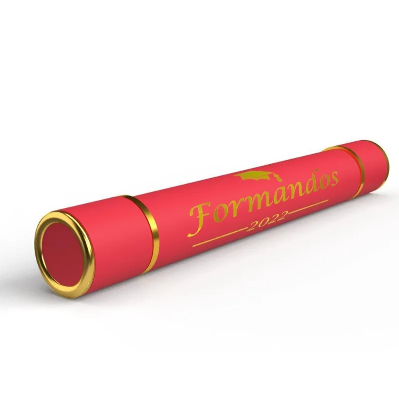 Canudo De Formatura Personalizado Formandos 2022 Vermelho