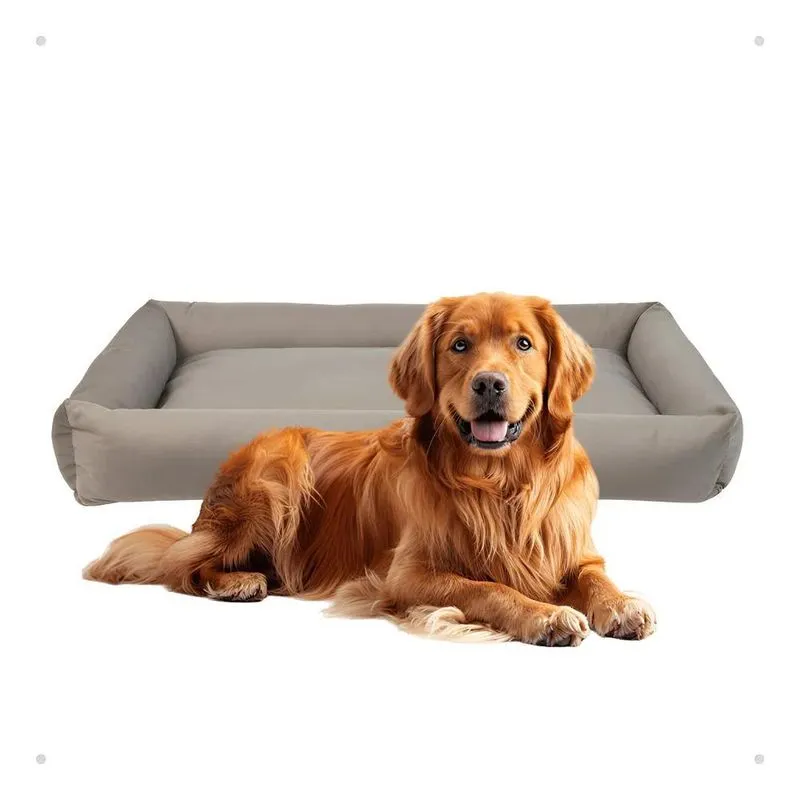Cama Para Cachorro Grande Colchão Com Base Impermeável T Cin