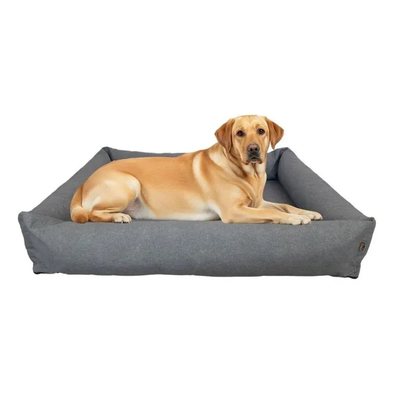 Cama Grande Impermeável Pet Querido Resis Cinza Liso Liso