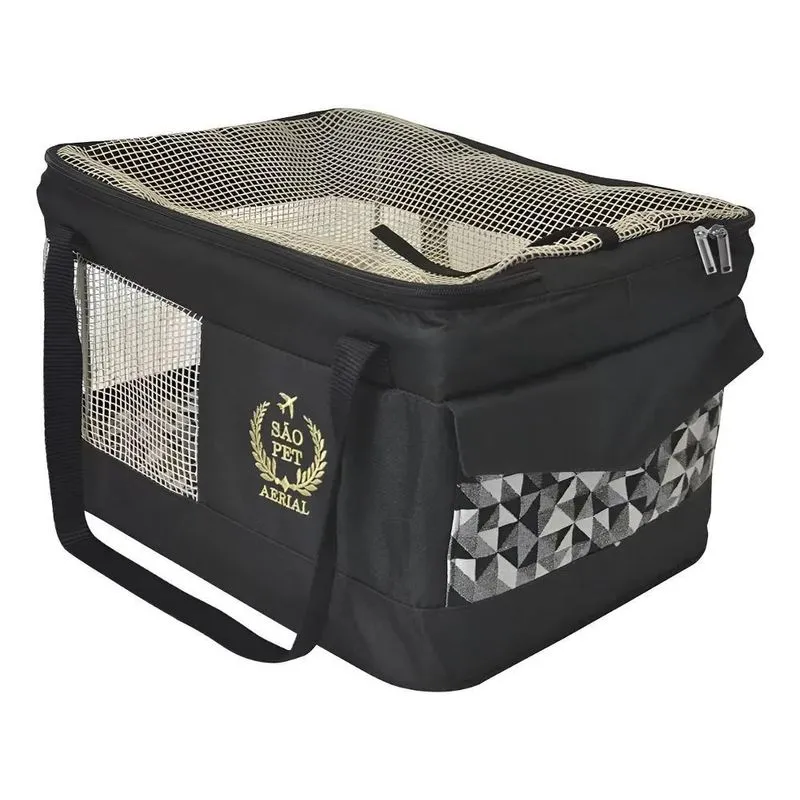 Bolsa Transporte Aéreo São Pet Preta Latam 36x33x23