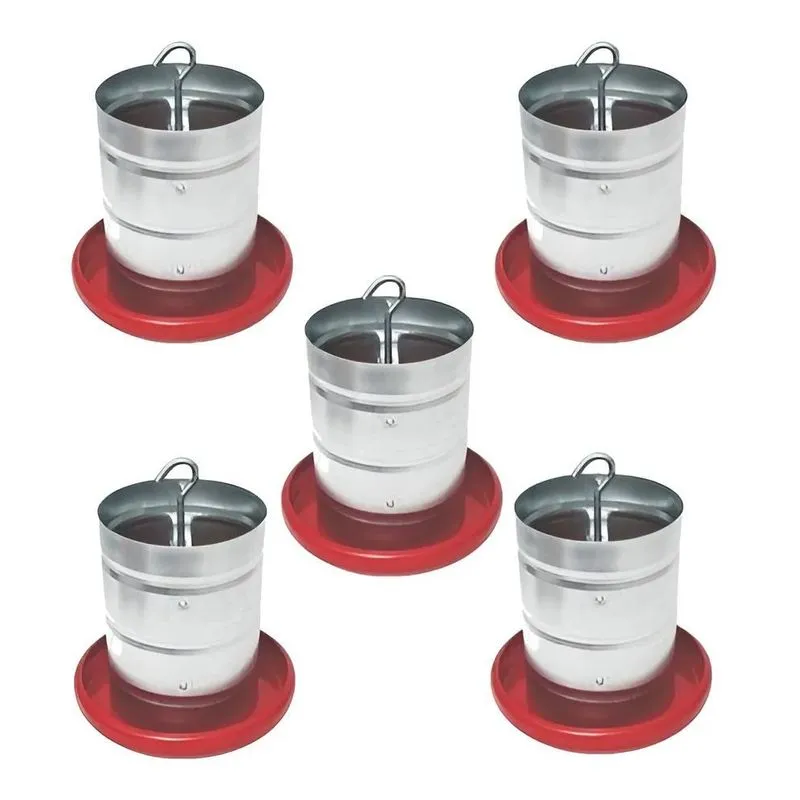 5 Un Comedouro Automático Para Frangos Capacidade 5kg - Pet