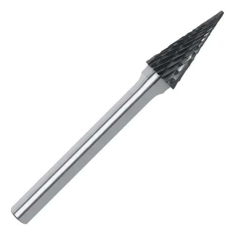 3x Lima Rotativa Cônica Metal Duro 6mm X 18 Rocast
