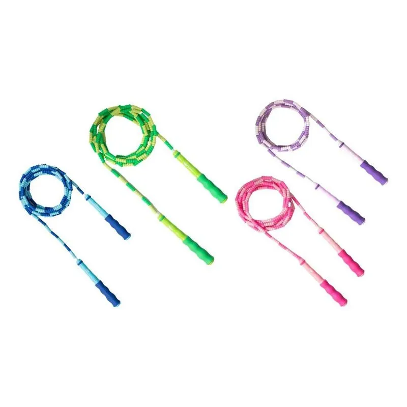 Corda Pular Beaded Jump Rope Segmentada Freestyle Ajustável