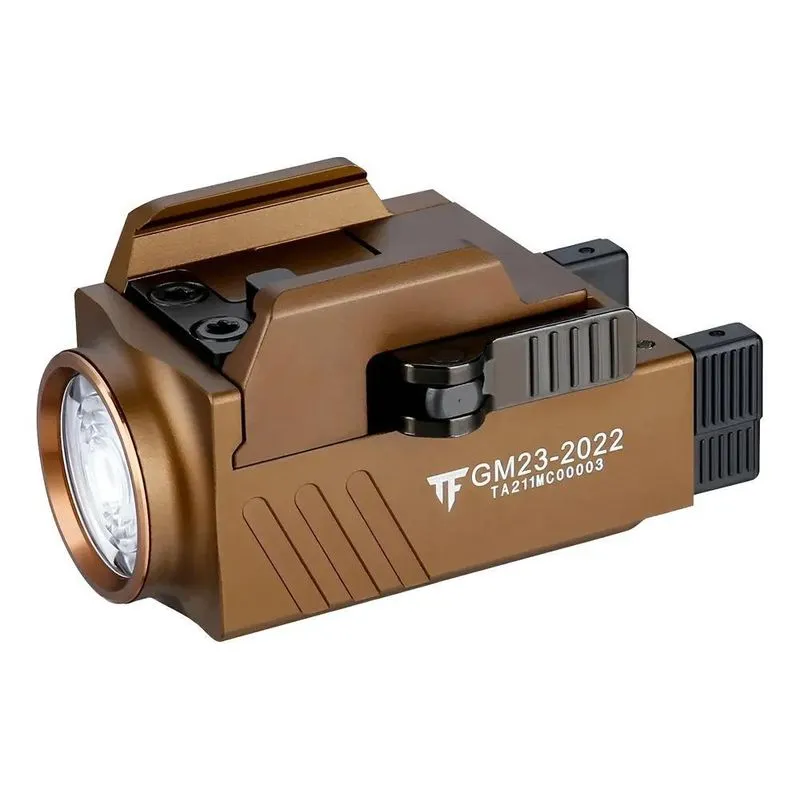 Lanterna Tática Recarregável Trustfire Gm23, Cor De Areia, L