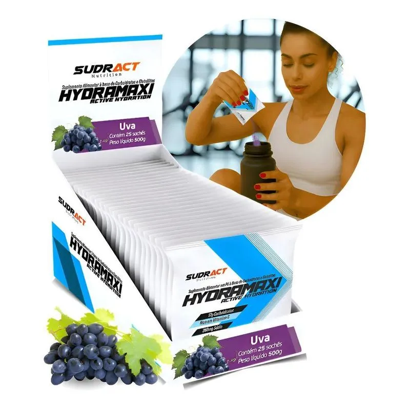 Isotônico Sudract Hydramaxi Display Sabor Uva
