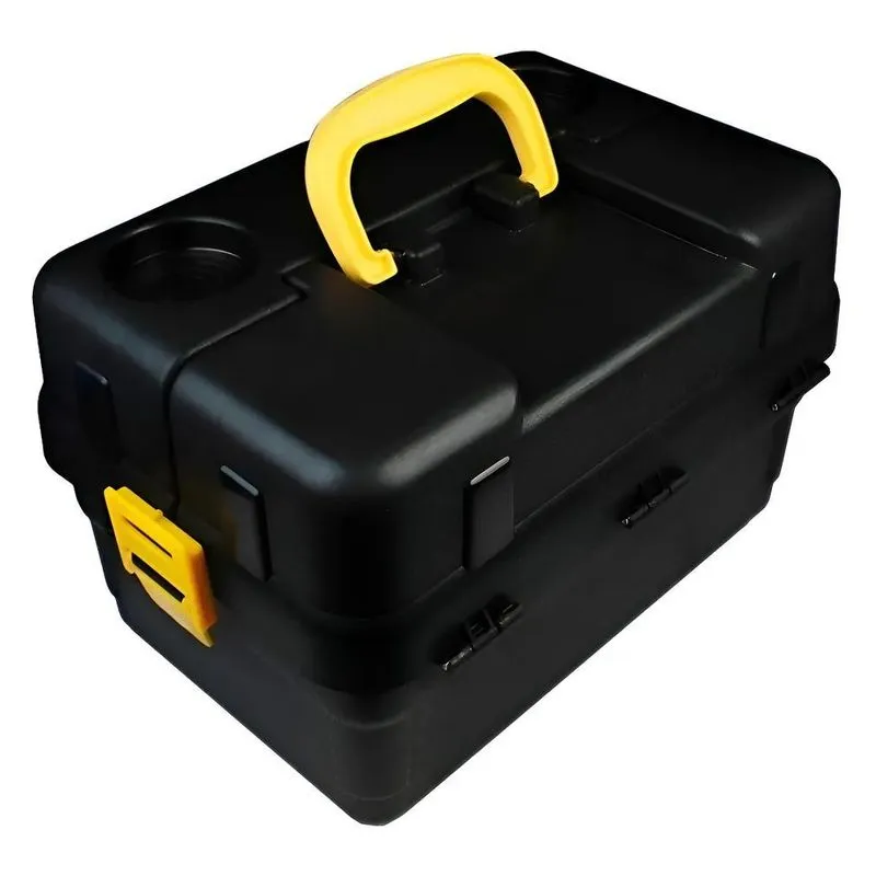 Caixa De Pesca 6 Bandejas Pequeno Preto Cx6bjpq-p - Hi