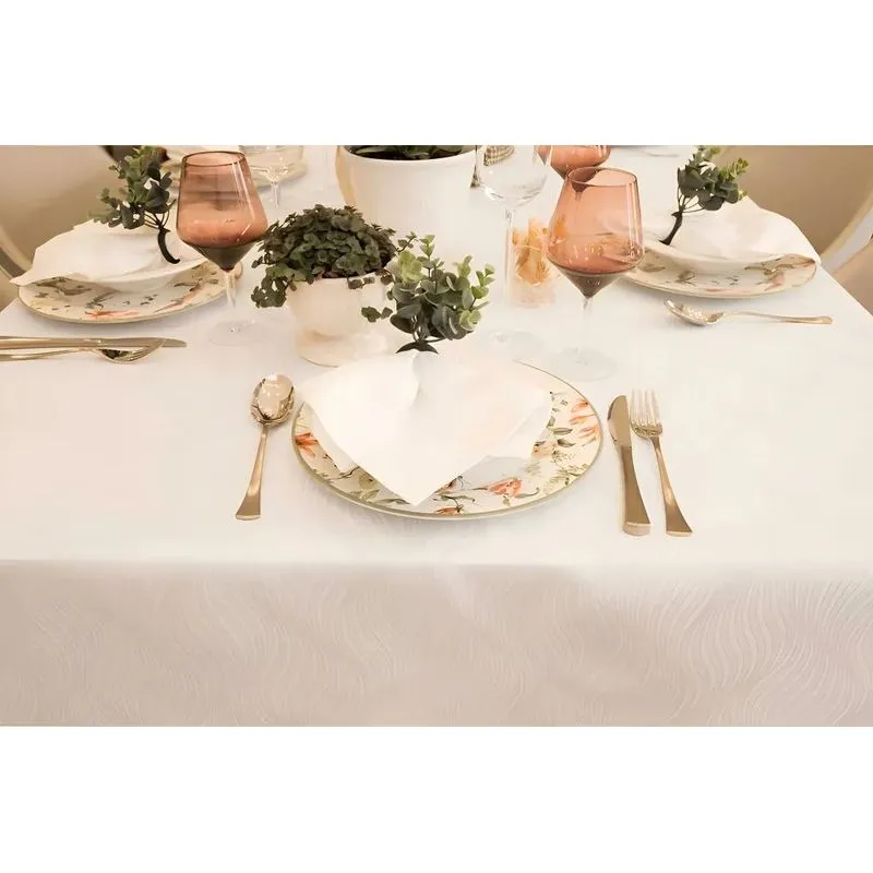 Toalha De Mesa Impermeável 4 Lugares 1,40 X 1,40 M Jacquard