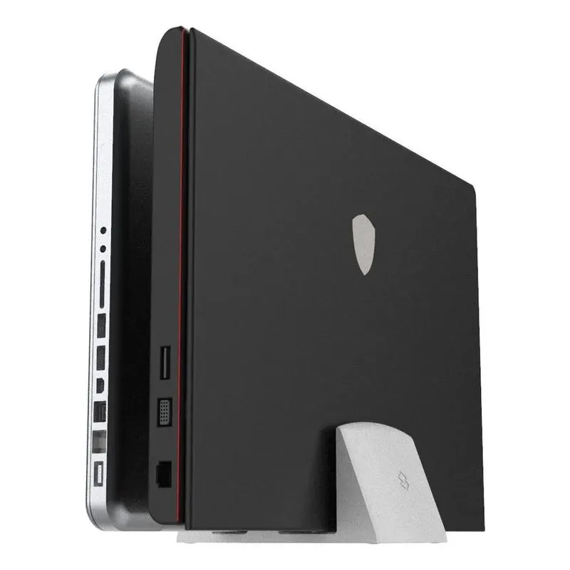 Suporte Duplo 2 Notebooks Fechado Laptop Mesa Vertical Cor B