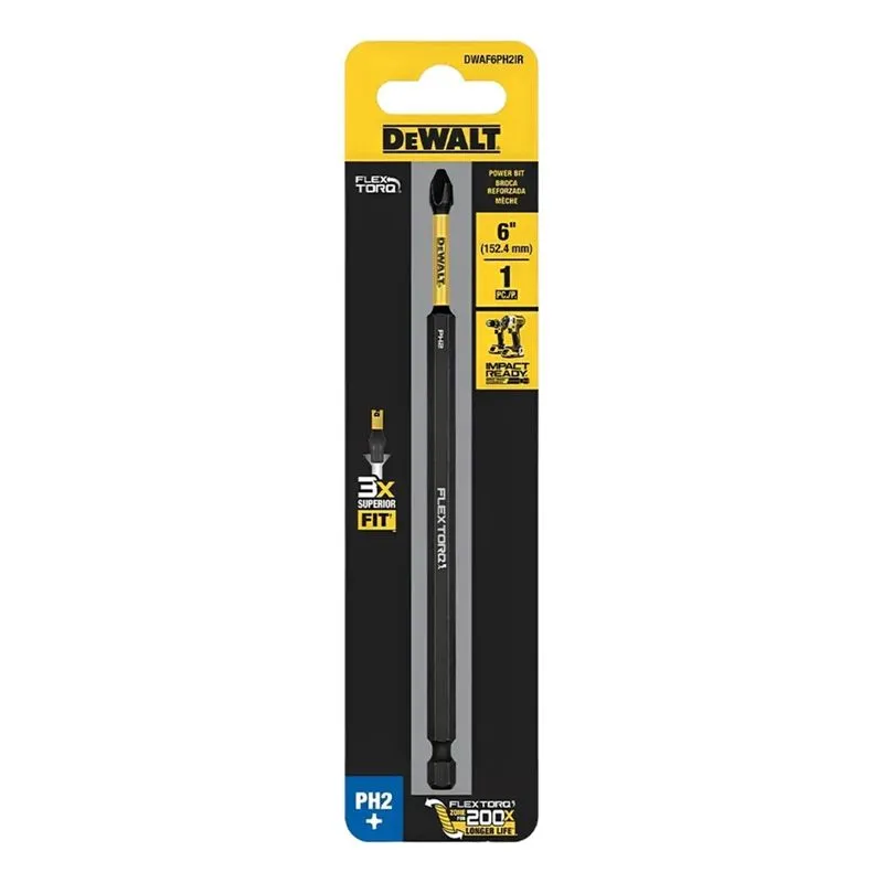 Bit Longo Ph2 Dewalt 15cm - Bits Parafusadeira Ponteira