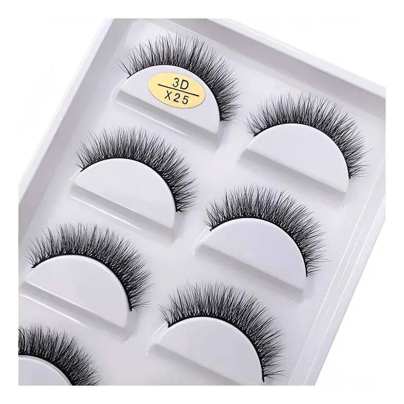 Cílios Postiços Modelo X Cartela Com 5 Pare X25