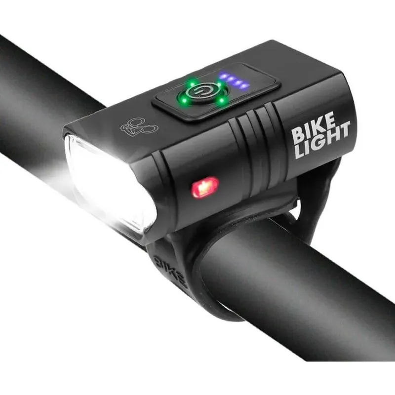 5x Farol Lanterna Bike Led T6 Profissional Bateria Recarregá