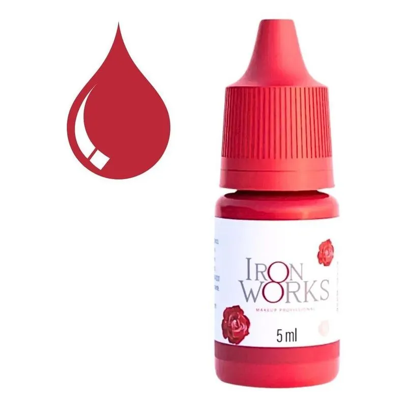 Pigmentos Para Micropigmentação Iron Works 5ml Cor Vermelho