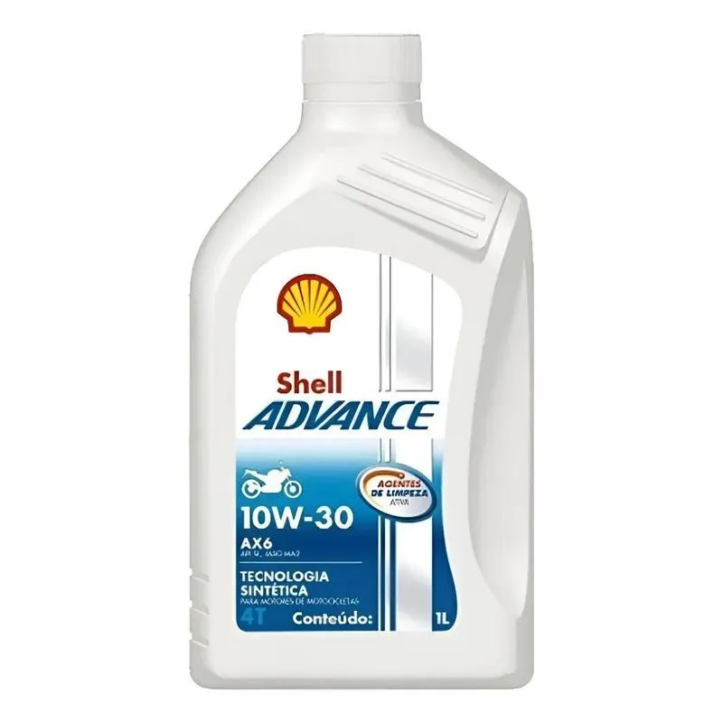 Óleo Shell 10w30 Moto 4t Advance Ax6 Semi Sintético 1 L